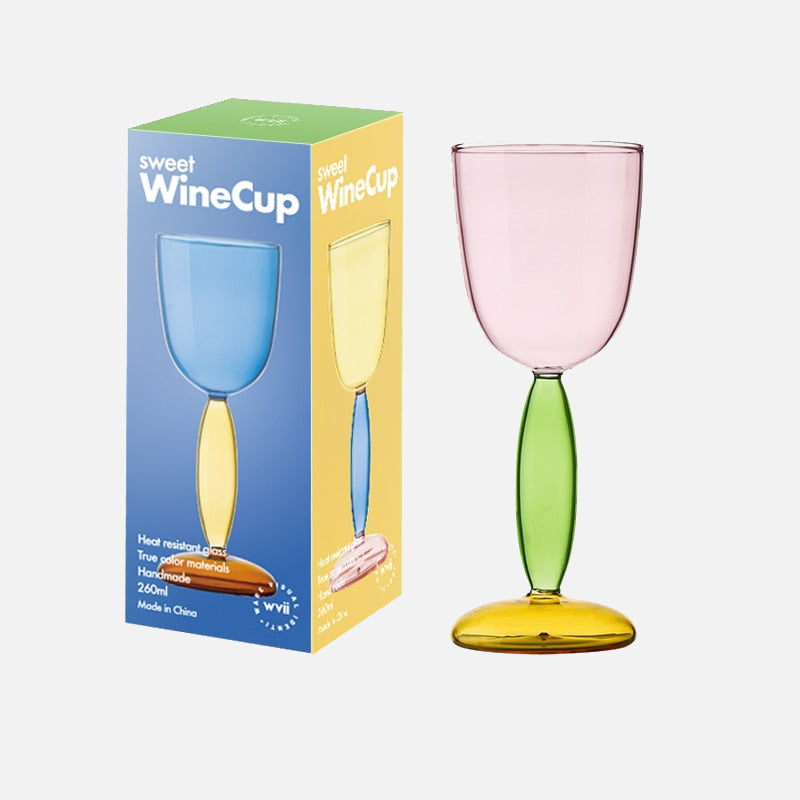 BowLift | Chalice and carafe made of colored glass by Phillips