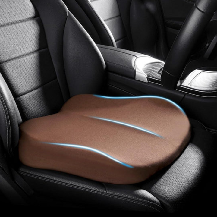 Memory Foam Car Seat Cushion with Raised Seating Support