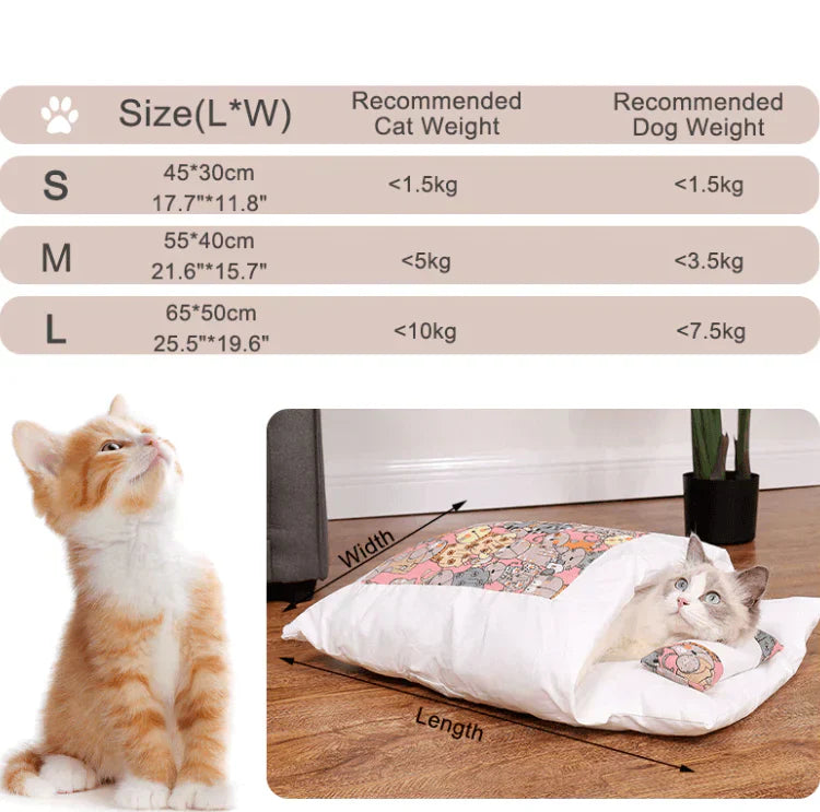 Comfortable Cat Sleeping Bag - SnugKitty Bowlift
