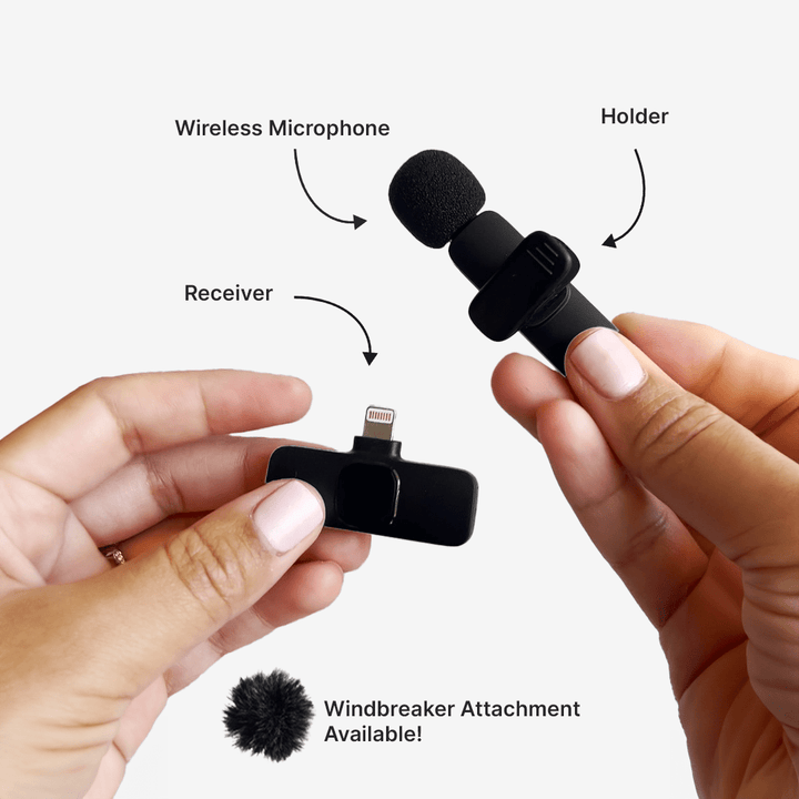BowLift | Mini Wireless Lavalier Micophone | For Content Creators & Video Recording
