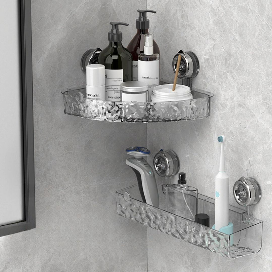 BowLift | Shower Caddy Corner Suction Bathroom Shelf