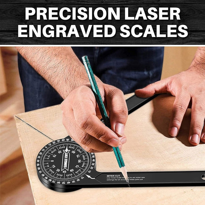 BowLift | CORNERWISE – Laser Engraved Miter Saw Corner Measuring Tool for Accurate Cuts