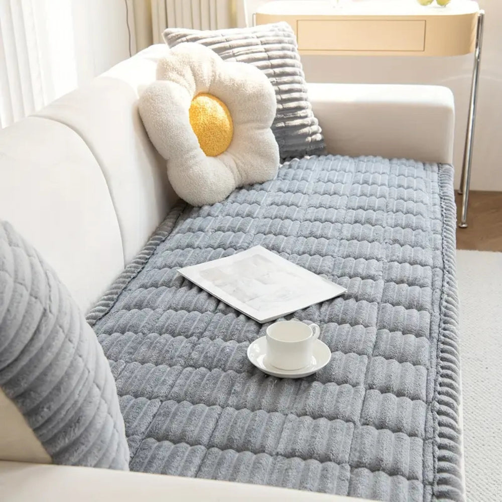 BowLift | Flannel Sofa Cover Quilted Design