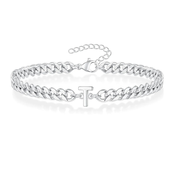 BowLift | Couples Letter Initial Cuban Bracelet