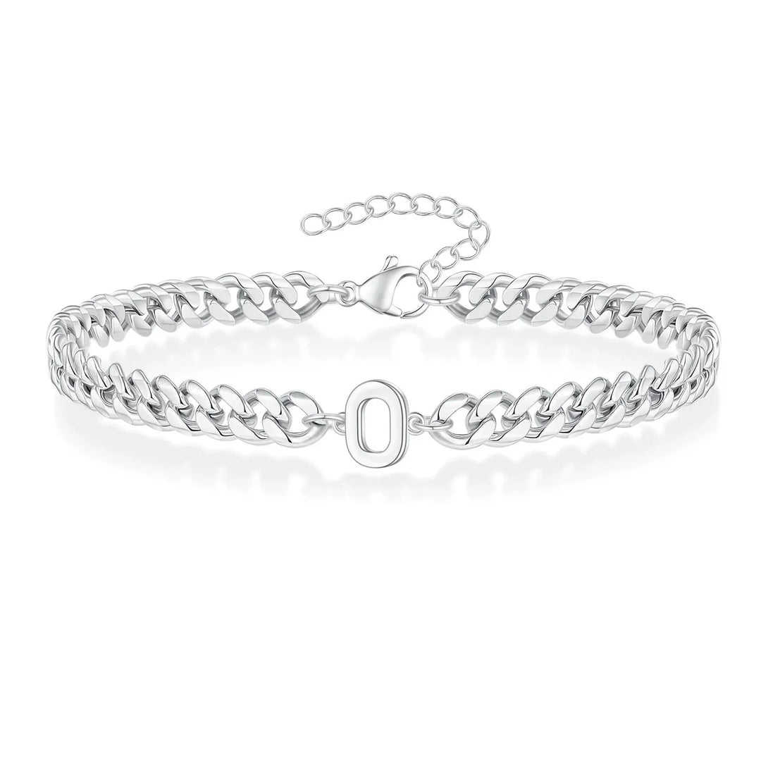 BowLift | Couples Letter Initial Cuban Bracelet