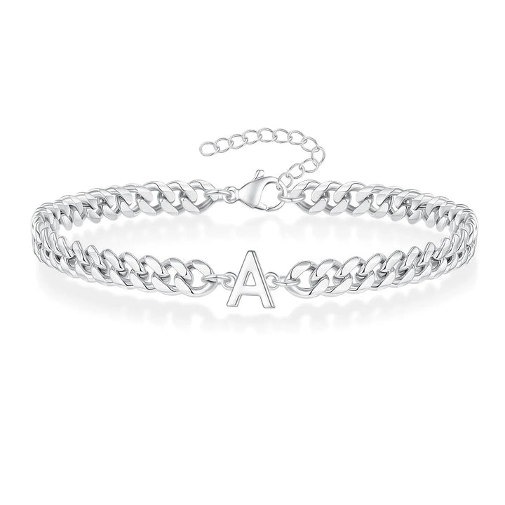 BowLift | Couples Letter Initial Cuban Bracelet