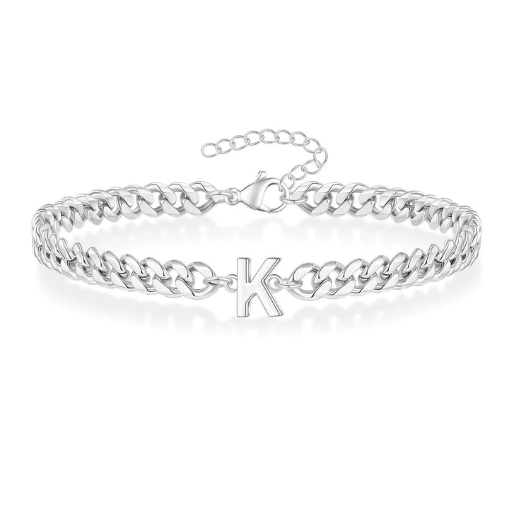 BowLift | Couples Letter Initial Cuban Bracelet
