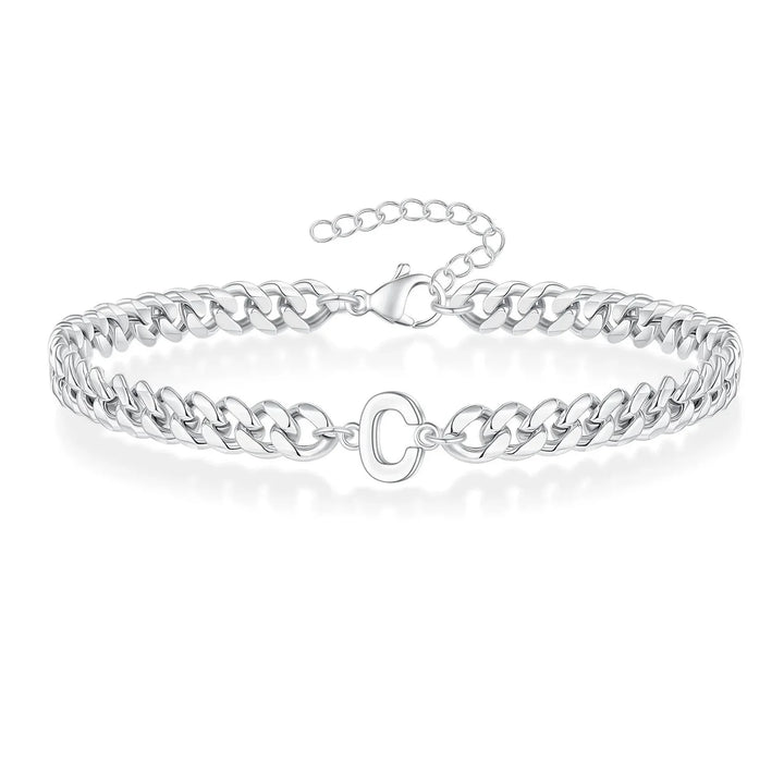 BowLift | Couples Letter Initial Cuban Bracelet