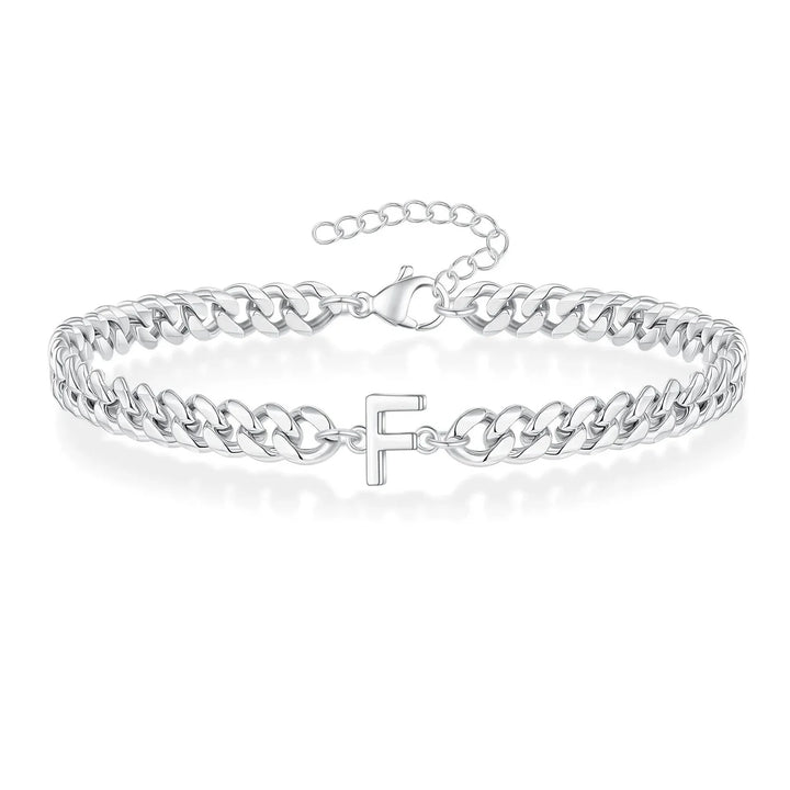 BowLift | Couples Letter Initial Cuban Bracelet