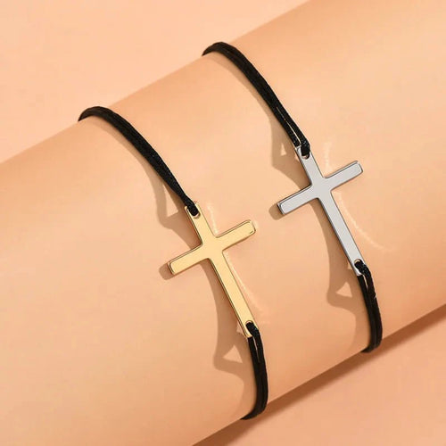 BowLift | Couples Minimal Cross Bracelets