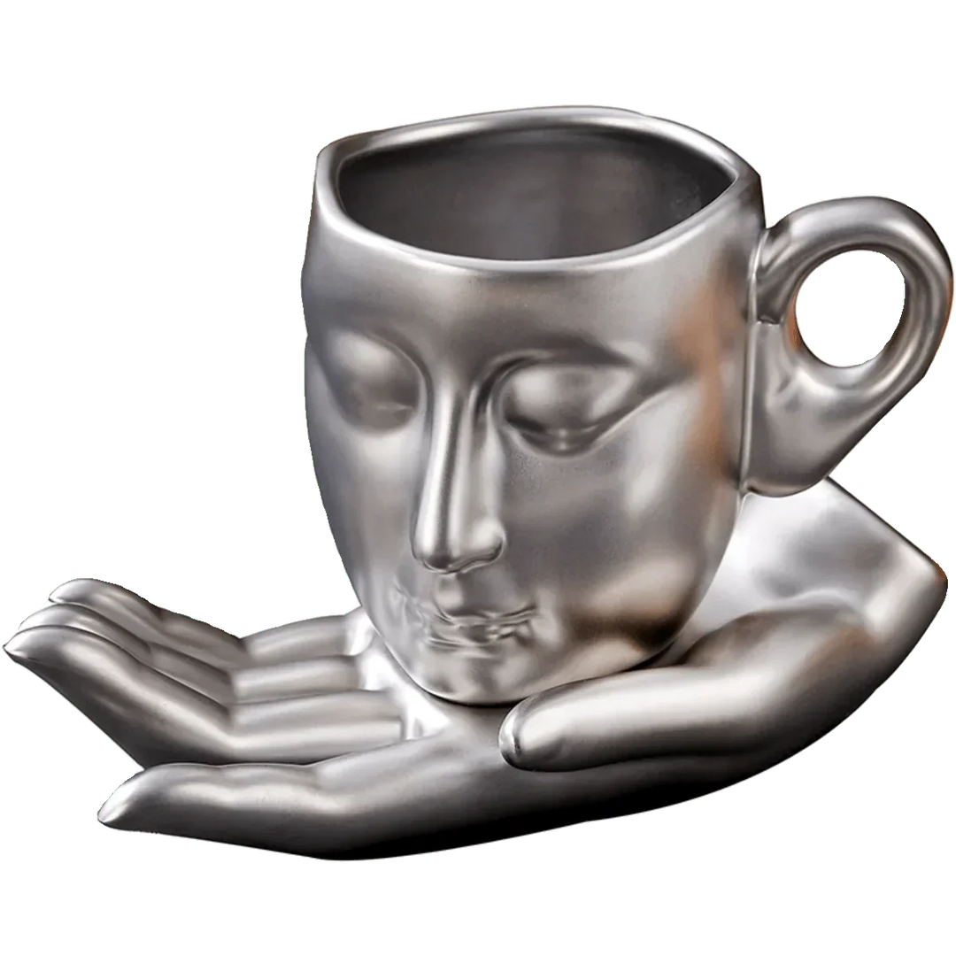 BowLift | Coffee Cup Set with Minimalist Face Shape