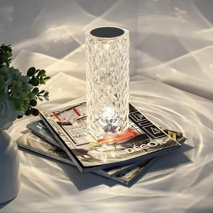 BowLift | Crystal Table Lamp with Touch Control - Aurora