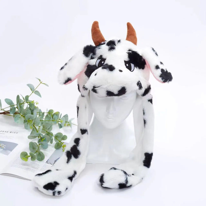 BowLift | BunnyBounce Plush Hat with Moving Ears for Kids & Adults