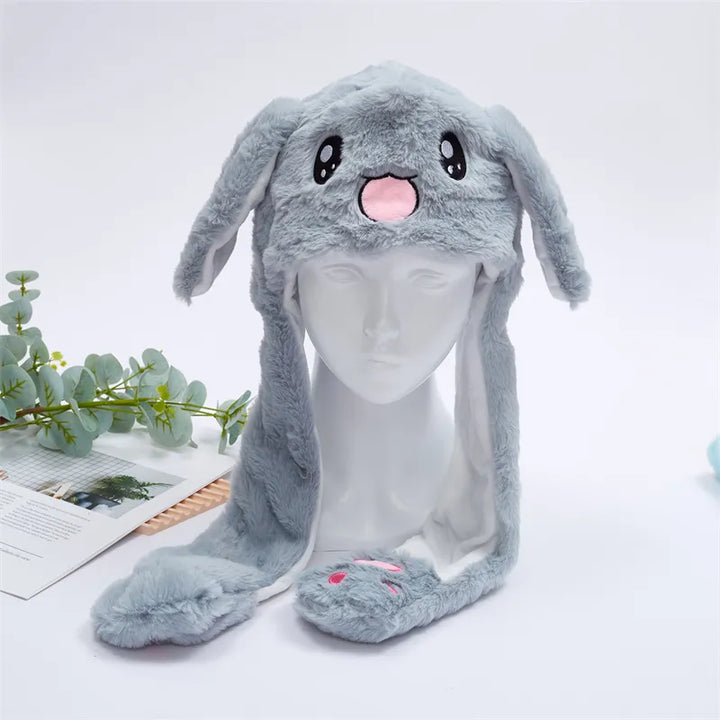 BowLift | BunnyBounce Plush Hat with Moving Ears for Kids & Adults
