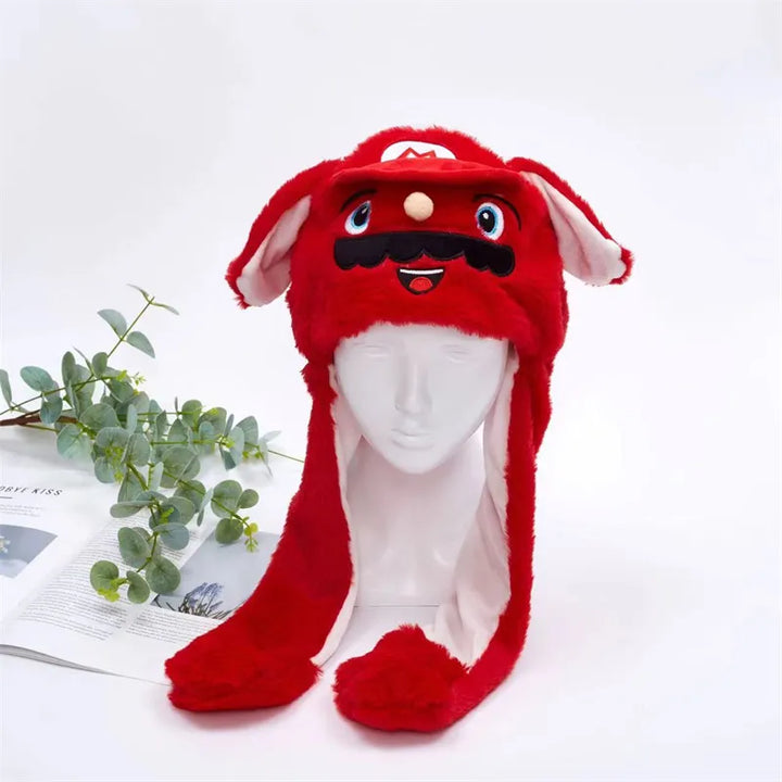 BowLift | BunnyBounce Plush Hat with Moving Ears for Kids & Adults