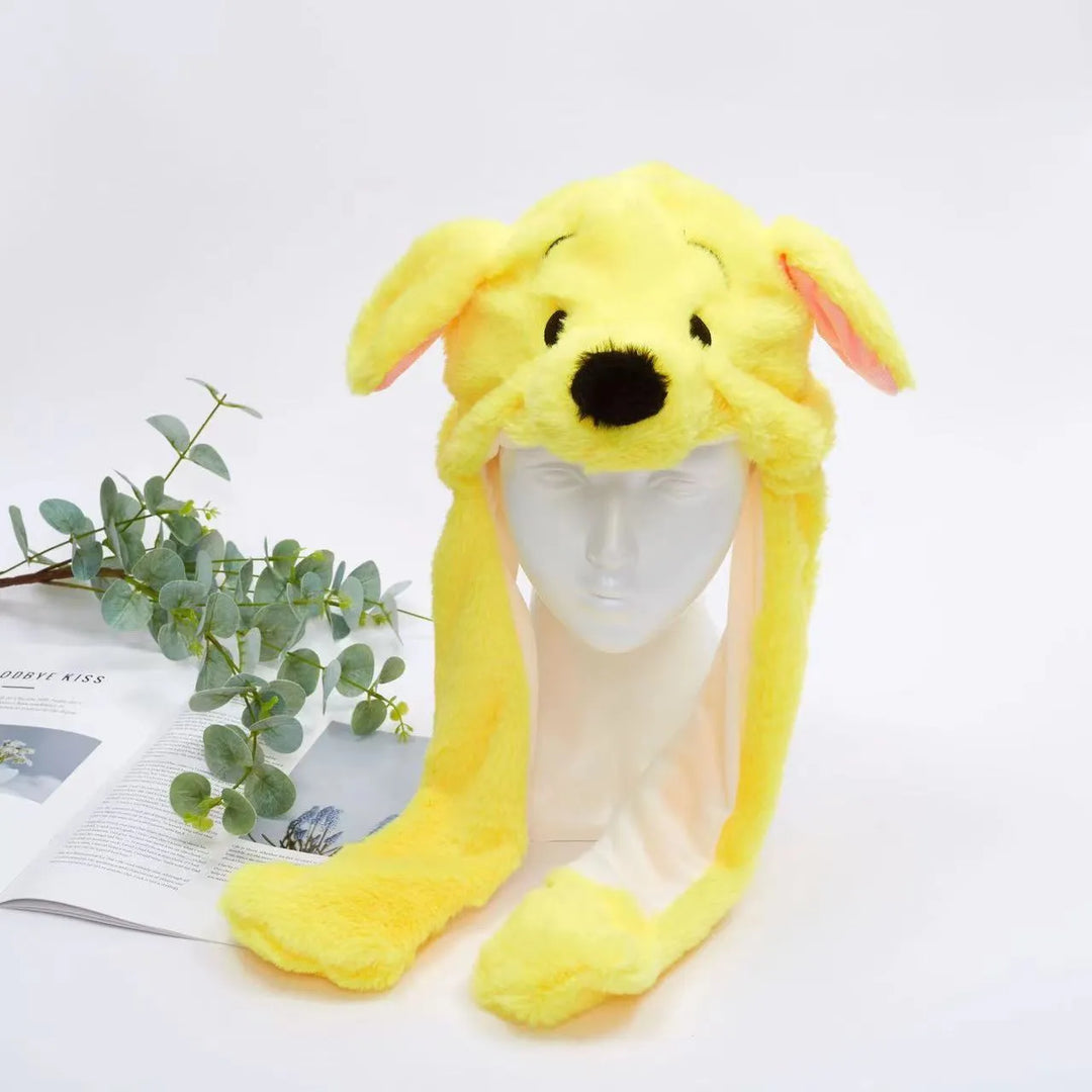 BowLift | BunnyBounce Plush Hat with Moving Ears for Kids & Adults