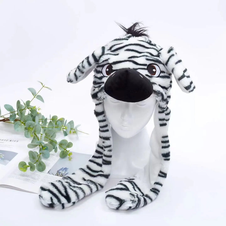 BowLift | BunnyBounce Plush Hat with Moving Ears for Kids & Adults