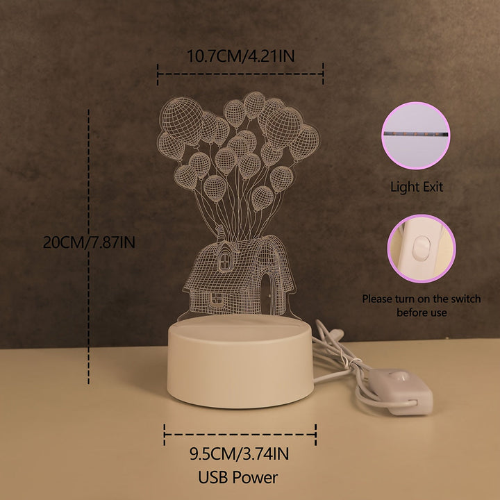 LumiBalloon – Unique 3D LED Balloon Lamp USB Bowlift