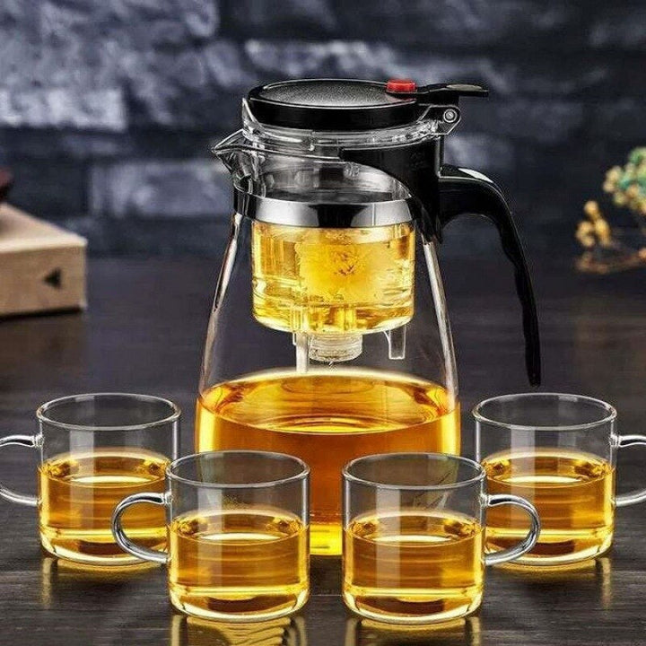 BowLift | TeaTime Heat Resistant Glass Teapot