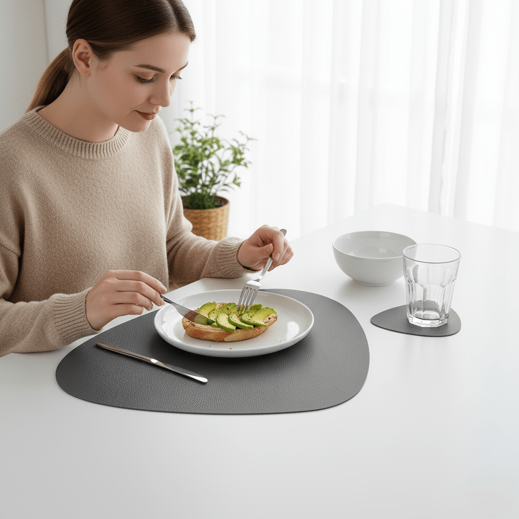 BowLift | Designer placemat set with coasters, heat resistant and versatile use