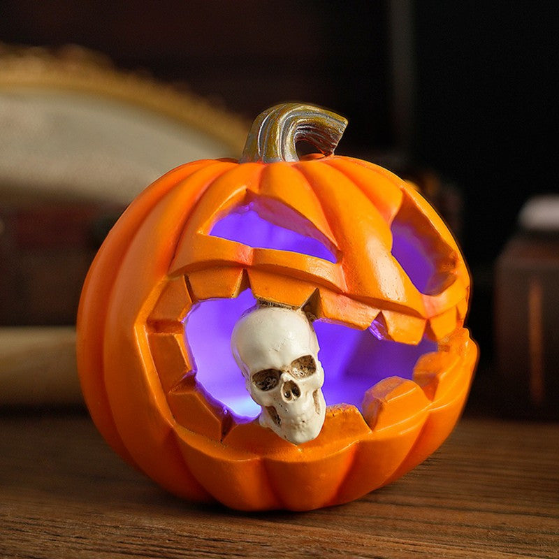 BowLift | Spooky Realistic Jack O'Lantern Halloween Decoration | Skull Prop