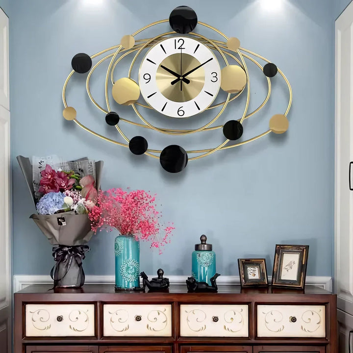BowLift | Modern Luxury Art Wall Clock for Living Room