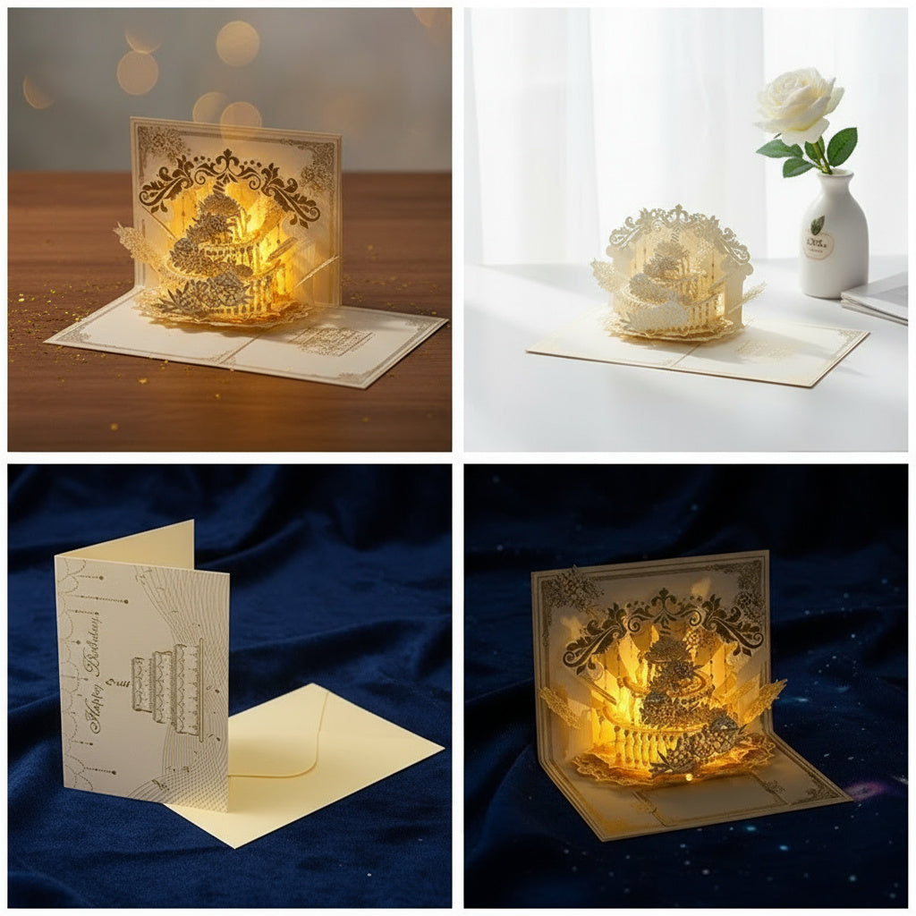 BowLift | Illuminated Pop Up Birthday Gift Card