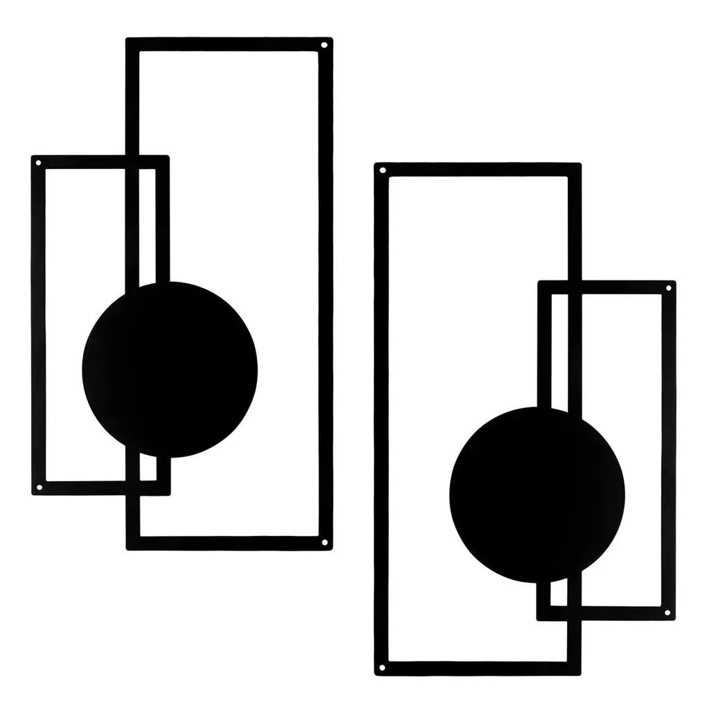 BowLift | Nordic Iron Silhouette Wall Hanging Set