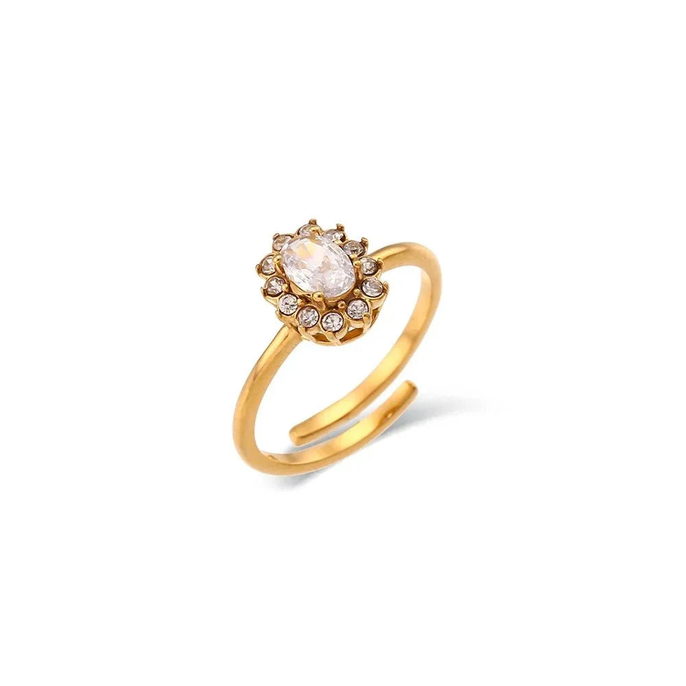 BowLift | Dainty Adjustable Oval Diamond Rings