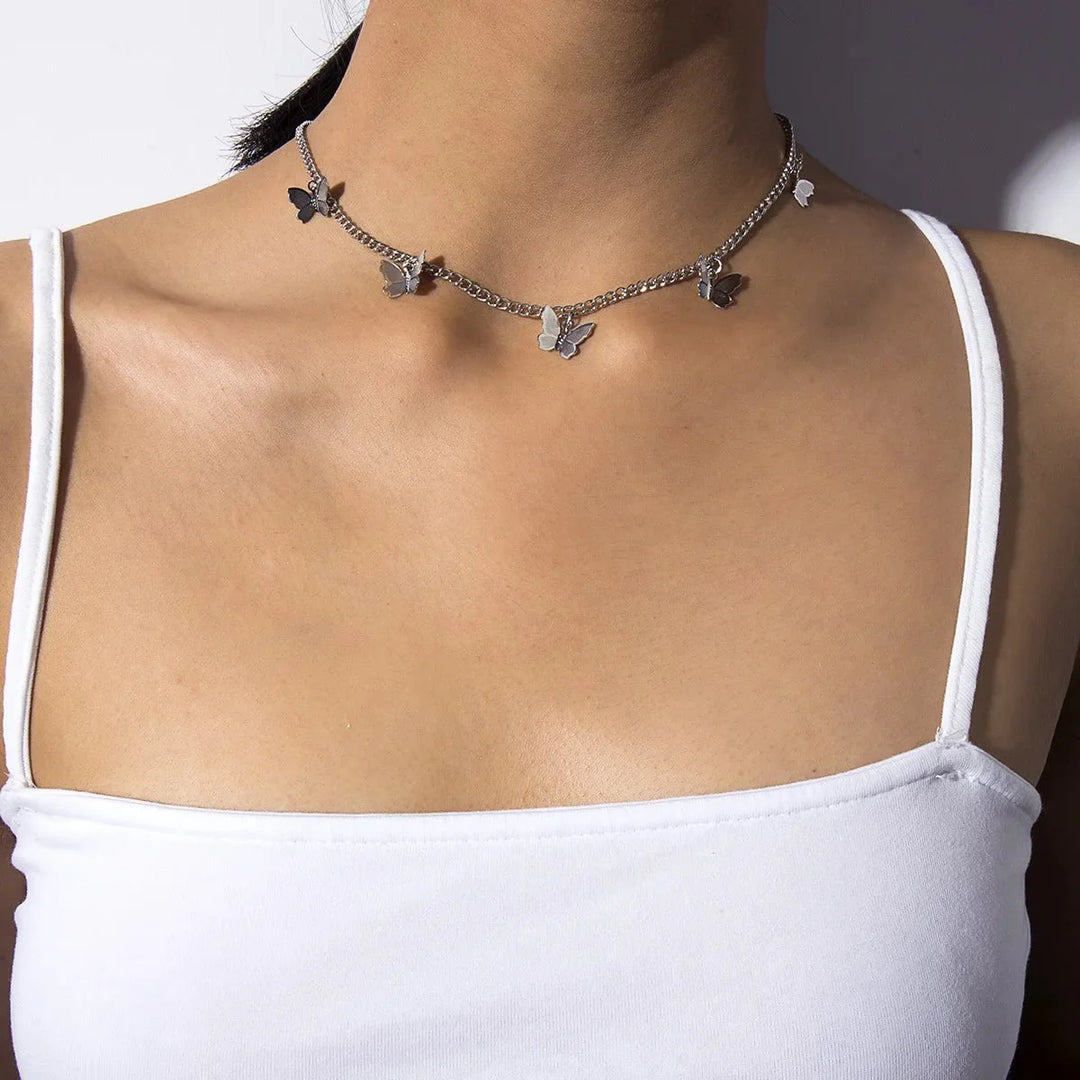 BowLift | Dainty Butterfly Choker Necklace