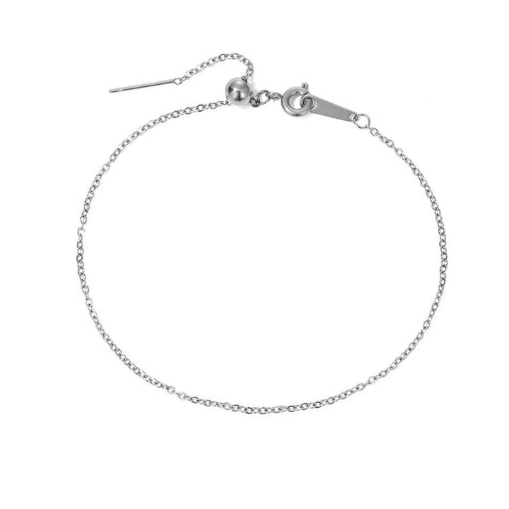 BowLift | Dainty Chain Diamond Initial Bracelet