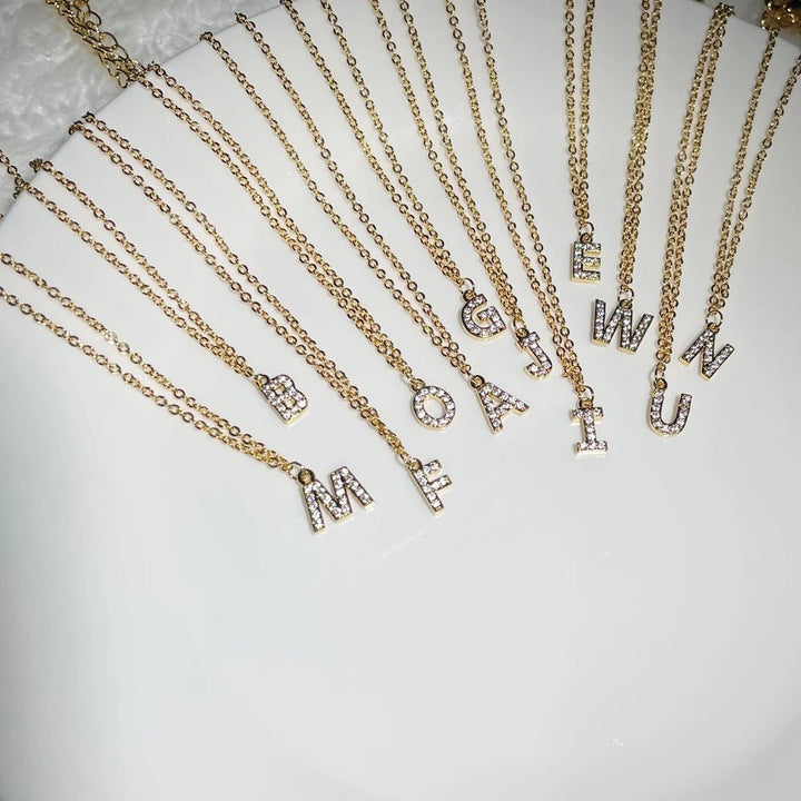 BowLift | Dainty Chain Diamond Initial Bracelet