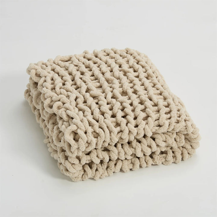 BowLift | Cozy Chenille Chunky Knit Blanket Throw