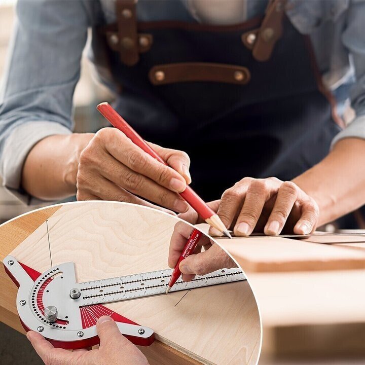 BowLift | Ultra Precision Marking Ruler Square T Type Woodworking Scriber Measuring Tool