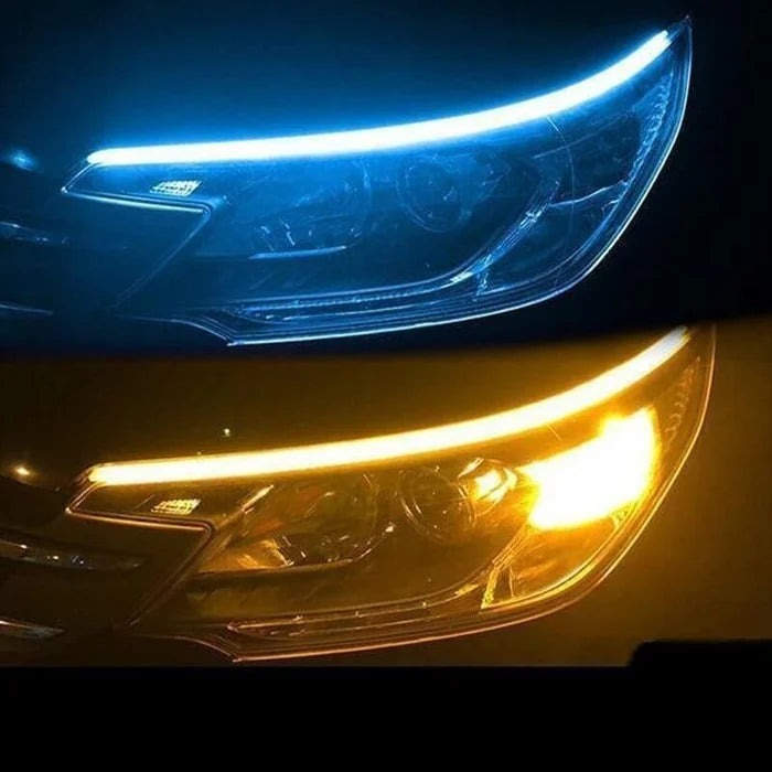 BowLift | Flexible DRL LED Night & Daytime Running Light Strip (No Disassembling Needed)