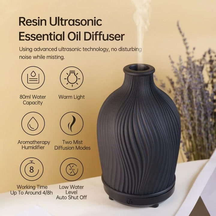 BowLift | VaseMist – Ultrasonic Aroma Diffuser in Modern Vase Design (Resin)
