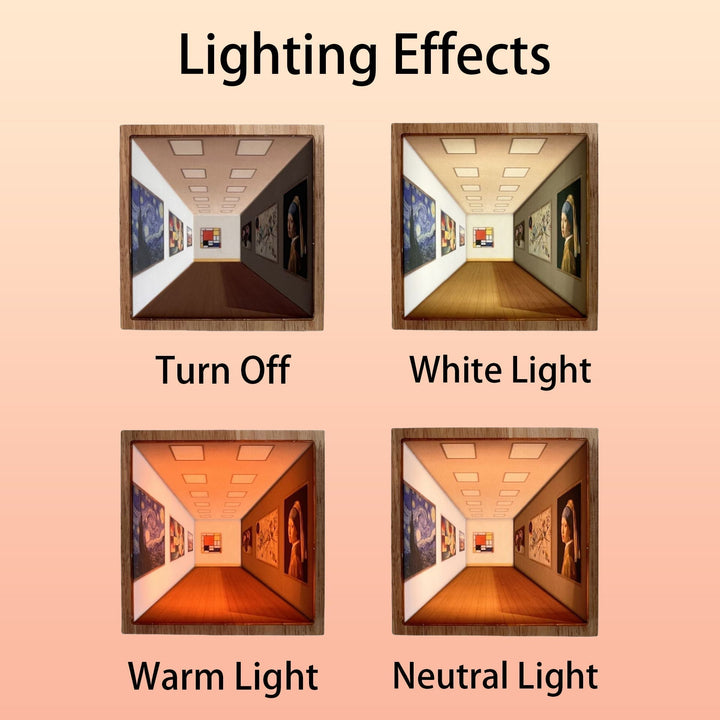BowLift | 3D Glasses-Free Gallery Optical Illusion Wall Lamp & Night Light