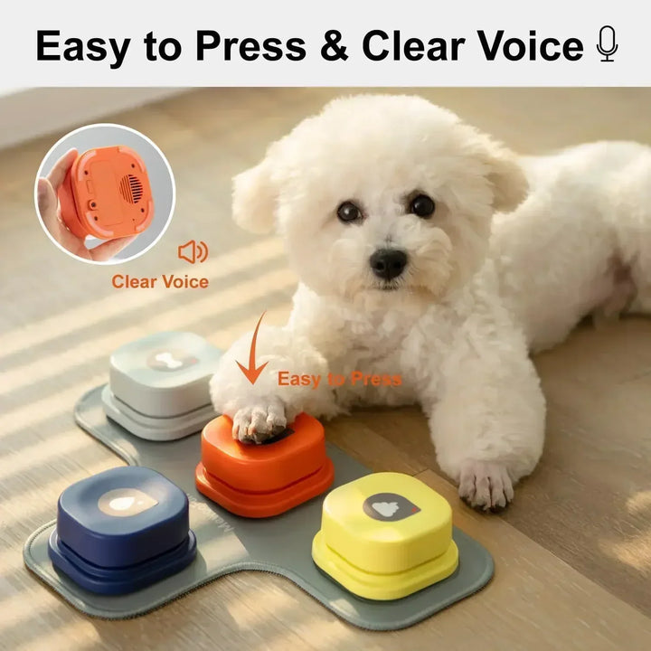 Dog Communication Buttons Set - BarkTalk Bowlift