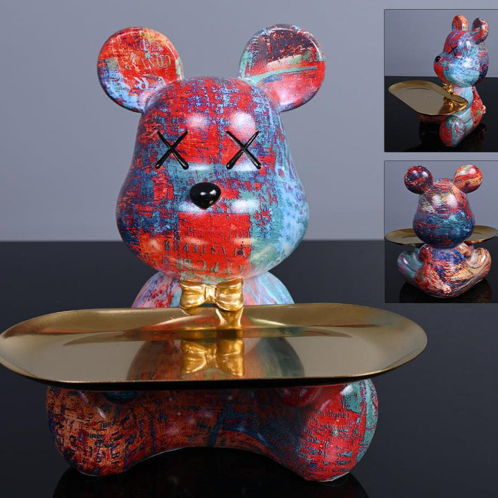 BowLift | Decorative Bear with Tray for Modern Spaces