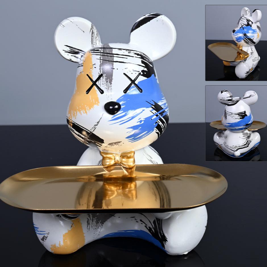 BowLift | Decorative Bear with Tray for Modern Spaces