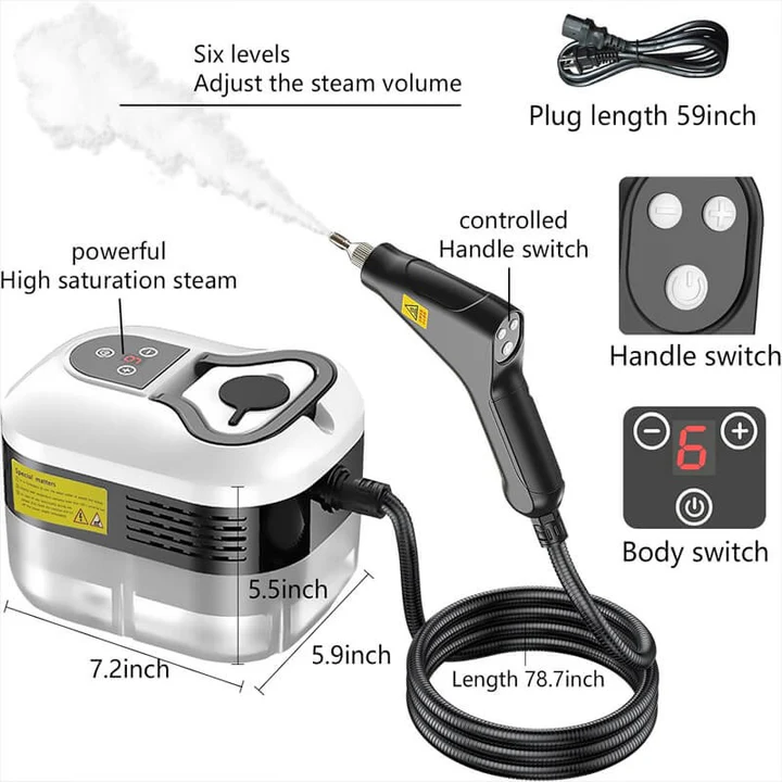 BowLift | 2500W High Pressure Steam Cleaner with Gloves