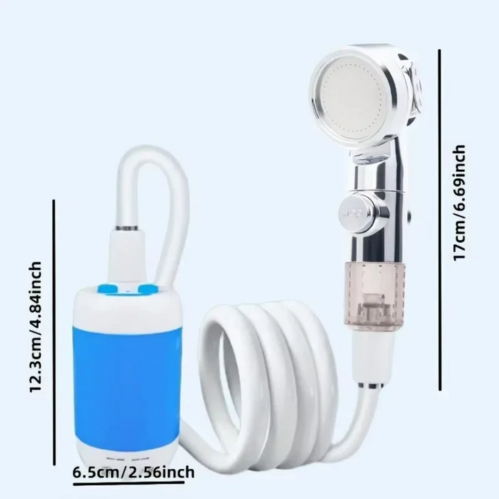 BowLift | Portable USB Rechargeable Water Pump Shower Head
