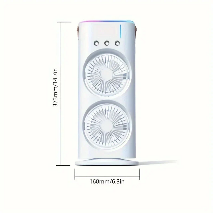 BowLift | Double Head Portable Air Conditioner Fan