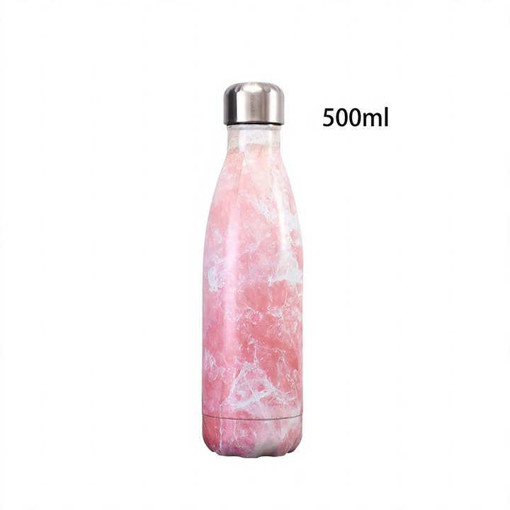 Insulated stainless steel drinking bottle, 500 ml