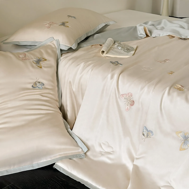 Lyocell summer bedding set, 4-piece, light and breathable