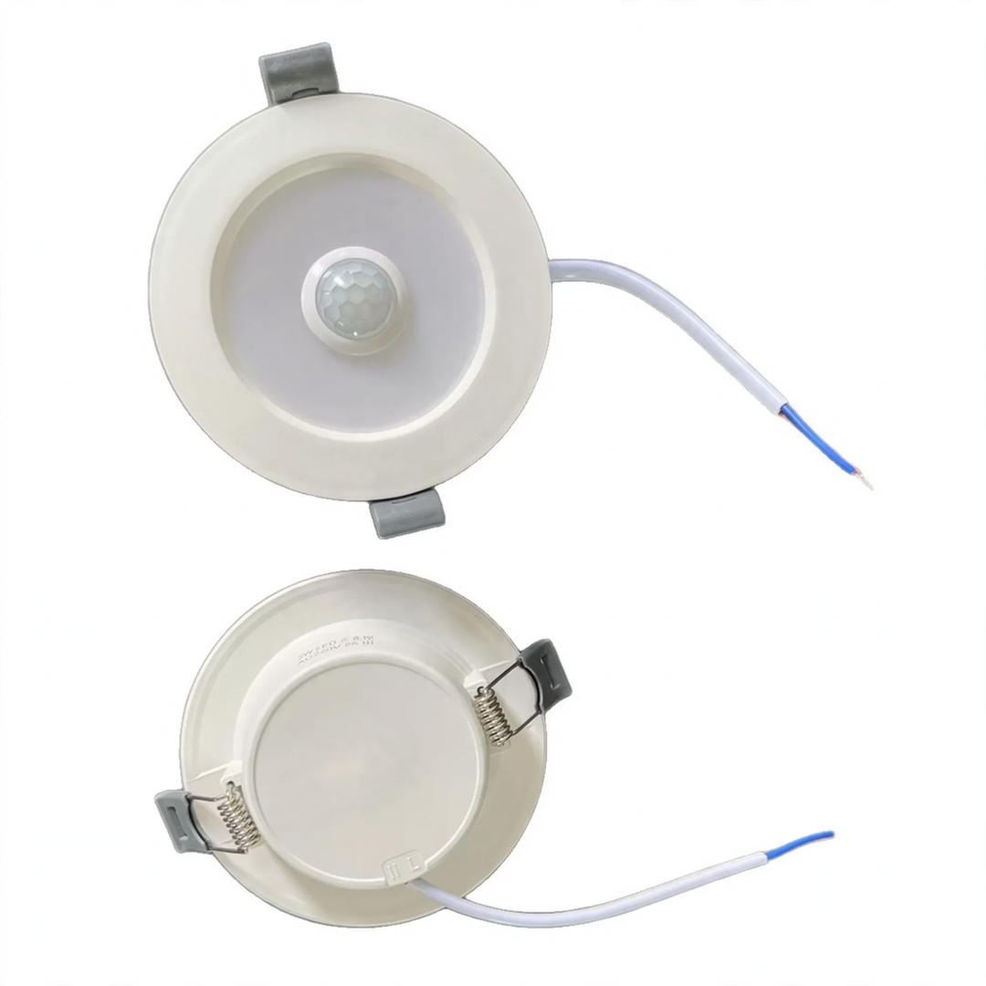 LED recessed light with motion sensor, various sensors
