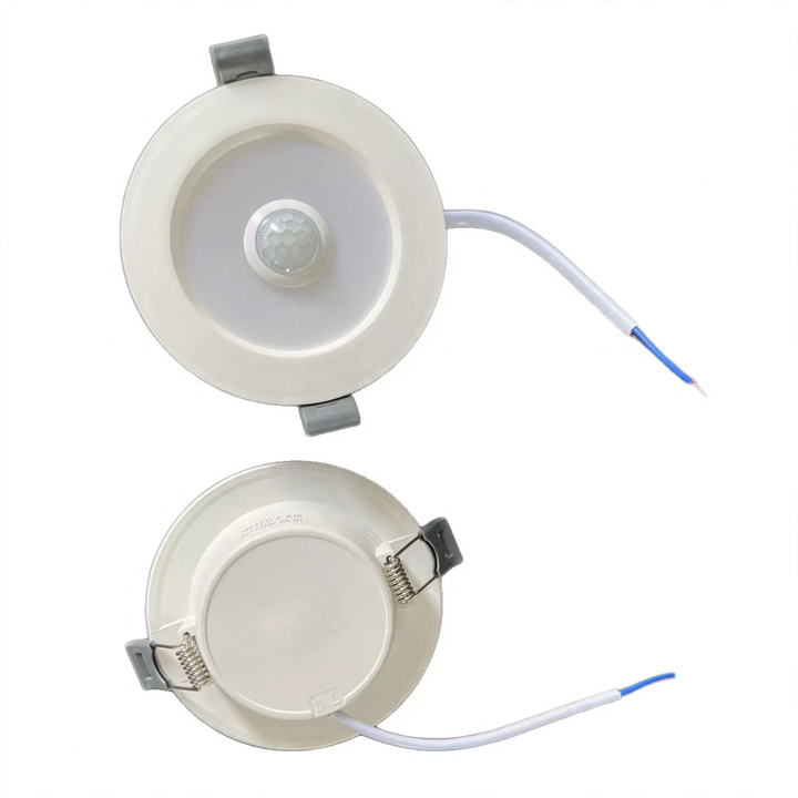 LED recessed light with motion sensor, various sensors