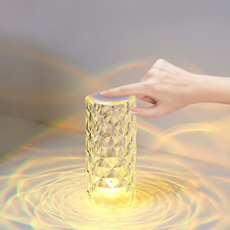 LED crystal light with color change and remote control