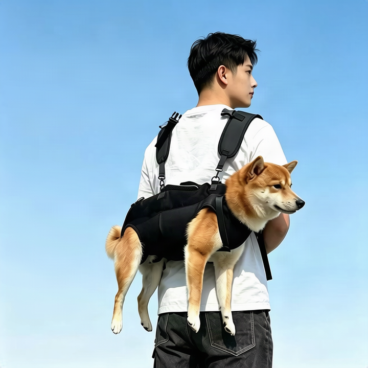 Transport backpack for dogs and cats, canvas