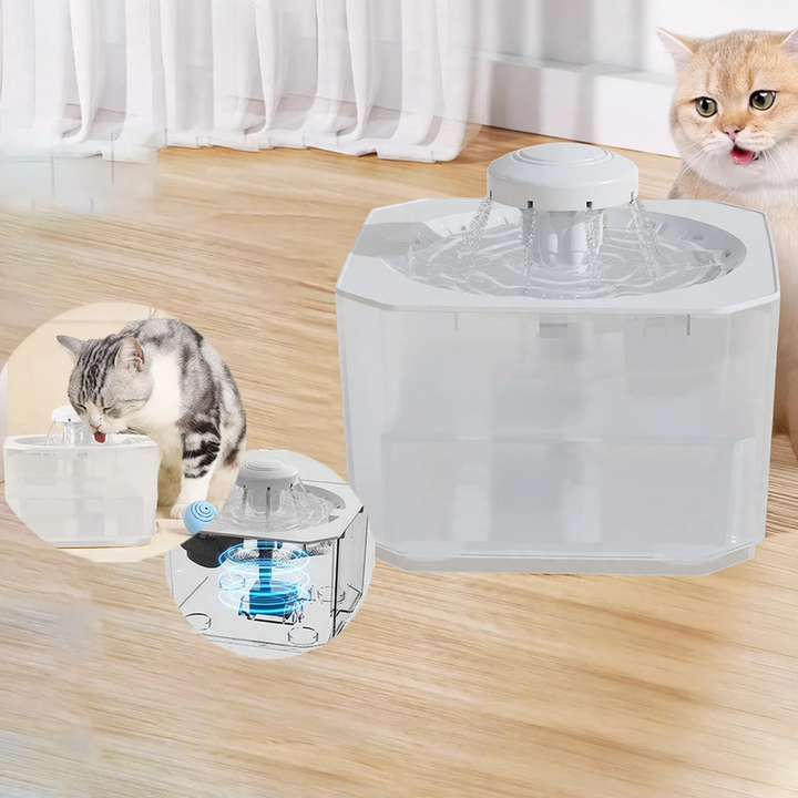 Intelligent pet drinking bowl with fountain